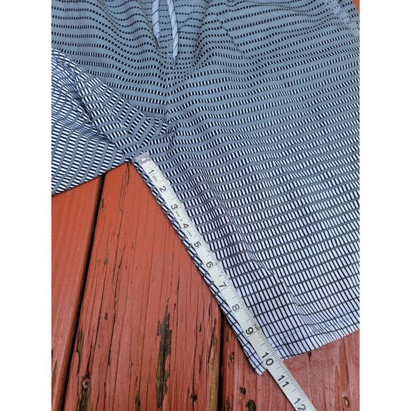 Nike Dri-Fit Athletic Shorts Men's L Large Gray Blue Swoosh Gym 10 Inch Inseam - Picture 7 of 7